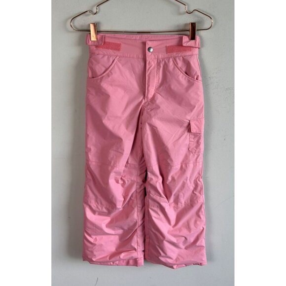 Columbia Kids Snow Pants Pink Waterproof Insulated Ski Winter Gear Size S 4/5 - Picture 1 of 7